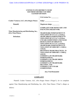 Case: 2:18-Cv-01816-JLG-EPD Doc #: 1-3 Filed: 12/31/18 Page: 1 of 39 PAGEID #: 51