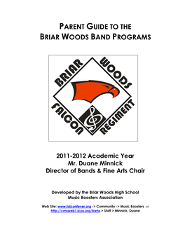 Parent Guide to the Briar Woods Band Programs