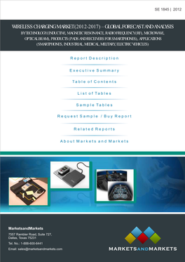 Wireless Charging Market Sample