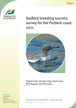 Seabird Breeding Success Survey, for Ballard Cliff (Handfast to Ballard Point), Durlston to St