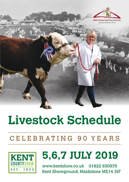 Livestock Schedule