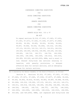 0752S.13S an ACT Section A. Sections 32.310, 67.1401, 67.1421, 67.1451, 67.1461, 67.1471, 67.1481, 67.1545, 67.2677, 67.2689, 9