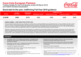 Coca-Cola European Partners