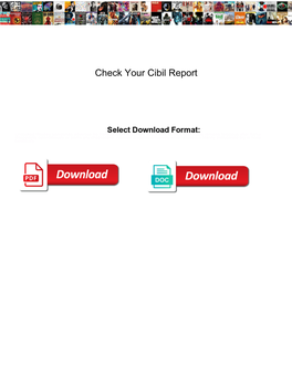 Check Your Cibil Report