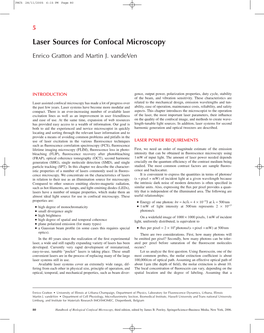Laser Sources for Confocal Microscopy