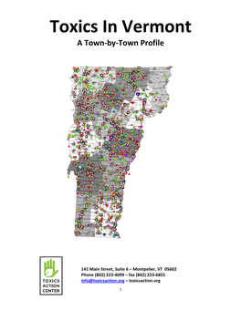 Toxics in Vermont a Town-By-Town Profile