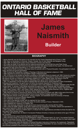 James Naismith Builder