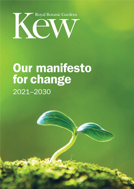 Our Manifesto for Change