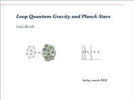 Loop Quantum Gravity and Planck Stars