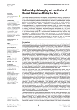 Multimodal Spatial Mapping and Visualisation of Dinaledi Chamber