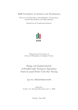 Design and Implementation of Parallel Light Transport Algorithms Based on Quasi-Monte Carlo Ray Tracing