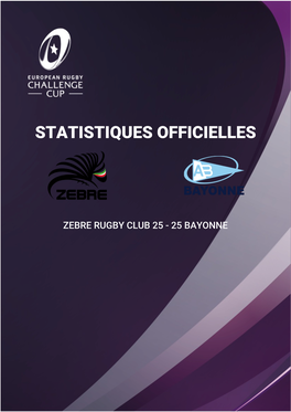 Statistiques Officielles