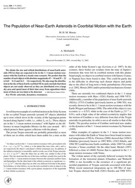 The Population of Near-Earth Asteroids in Coorbital Motion with the Earth