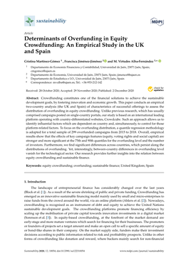 Determinants of Overfunding in Equity Crowdfunding: an Empirical Study in the UK and Spain