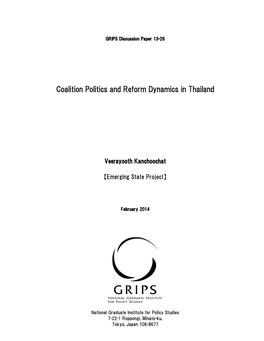 Coalition Politics and Reform Dynamics in Thailand