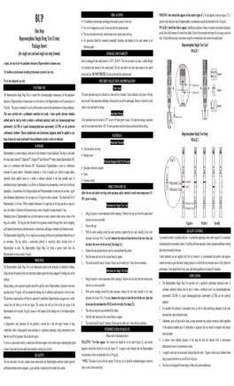 Package Insert Infectious Agent