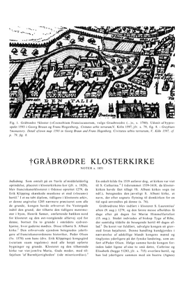 †GRÅBRØDRE KLOSTERKIRKE NOTER S