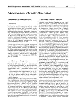 Pleistocene Glaciations of the Northern Alpine Foreland Markus Fiebig, Frank Preusser 145