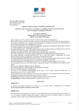 Demande D'autorisation De Chasse a L'affût Ou A