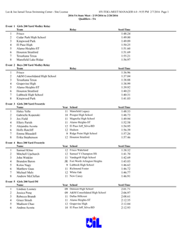 2016 Texas High School State Championships