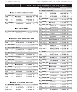 Fri, by Appt, Sat & Sun Open House Directories