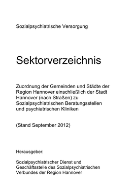 Sozialpsychiatrische Versorgung