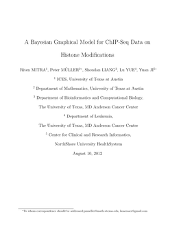 A Bayesian Graphical Model for Chip-Seq Data On