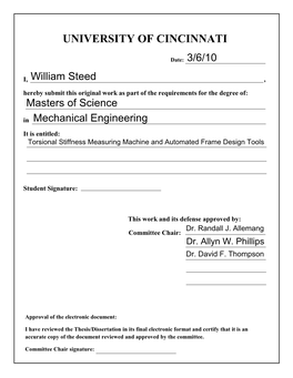 Viewed the Thesis/Dissertation in Its Final Electronic Format and Certify That It Is an Accurate Copy of the Document Reviewed and Approved by the Committee