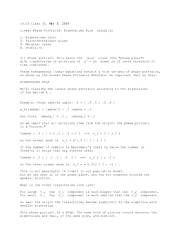 18.03 Differential Equations, Lecture Note 35