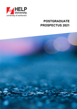 POSTGRADUATE PROSPECTUS 2021 Content