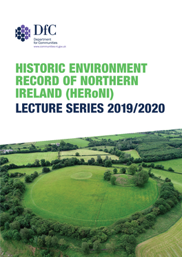 Historic Environment Record of Northern Ireland Lecture Series