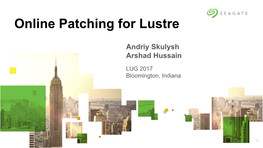 Online Patching for Lustre