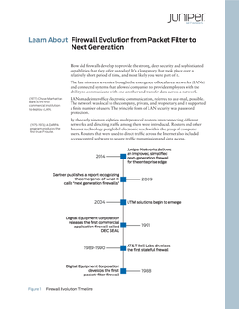 Learn About Firewall Evolution from Packet Filter to Next Generation