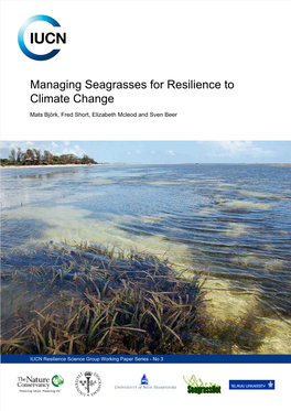 Managing Seagrasses for Resilience to Climate Change