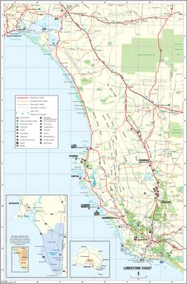 Limestone Coast Map from Southaustralia.Com Website