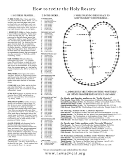 How to Recite the Holy Rosary