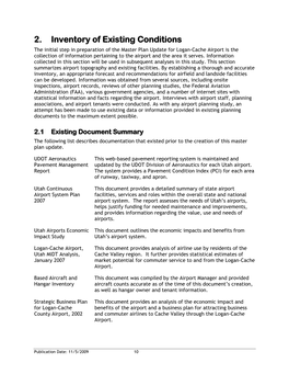 2. Inventory of Existing Conditions