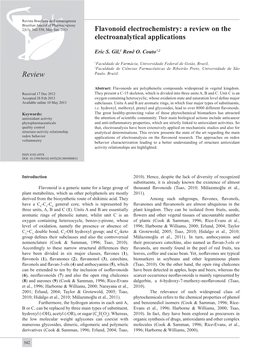 Flavonoid Electrochemistry: a Review on the Electroanalytical Applications