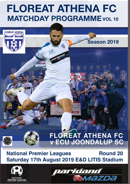 Round 20 Saturday 17Th August 2019 E&D LITIS Stadium FAFC SPONSORS