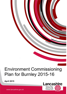 Environment Commissioning Plan for Burnley 2015-16
