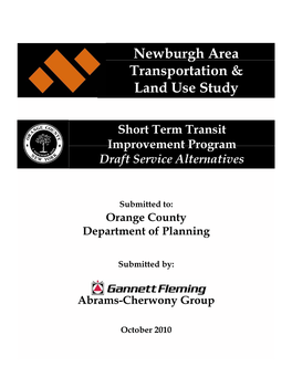 Newburgh Area Transportation & Land Use Study