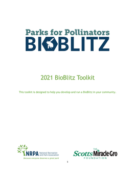 2021 Bioblitz Toolkit