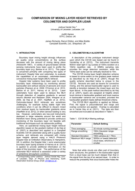 Comparison of Mixing Layer Height Retrieved by Ceilometer and Doppler Lidar