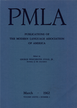 Mla Volume 77 Issue 1 Cover