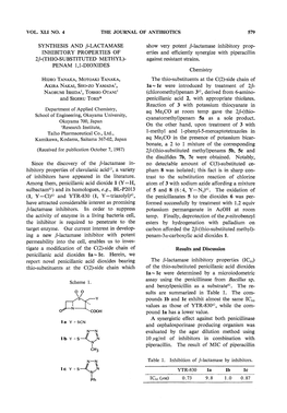 (Chloromethyl)Penam 35) , Derived from 6-Amino- and Sigeru Torii* Penicillanic Acid 2, with Appropriate Thiolates