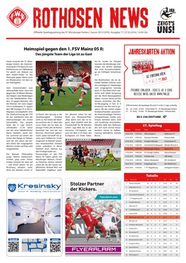 Rothosen News Ausgabe 17 / Saison 2015/16 / 3