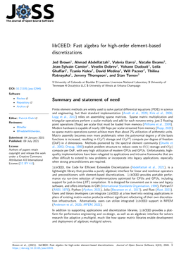 Libceed: Fast Algebra for High-Order Element-Based Discretizations