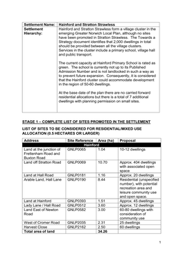 Hainford Assessment Booklet