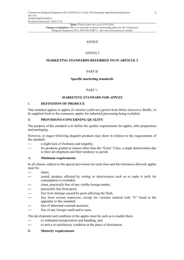 Commission Delegated Regulation (EU) 2019/428 of 12 July 2018 Amending Implementing Regulation 1 (EU) No