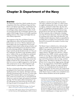 Chapter 3: Department of the Navy